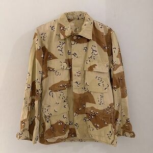 Vintage US Army Desert Storm Chocolate Chip Camo Field Jacket